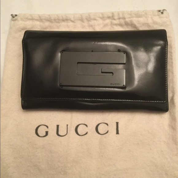 gucci patent leather wallet